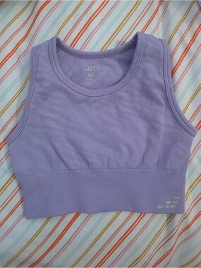 bcg Lavender Seamless Crop Sports Bra/Top